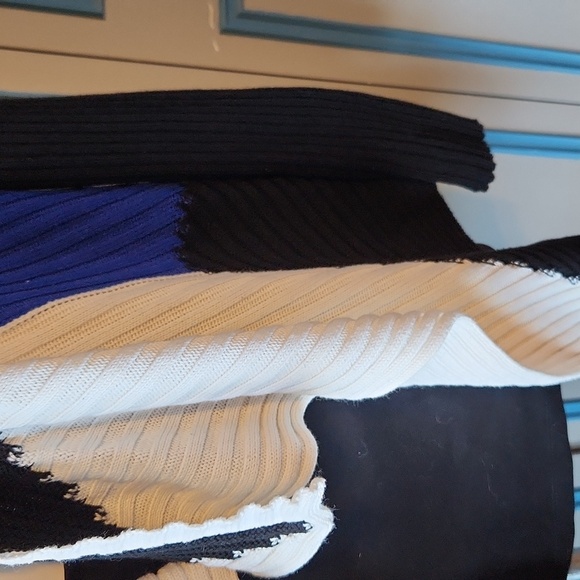 Ana Couture Open Front Colorblock Cardigan - Picture 8 of 14